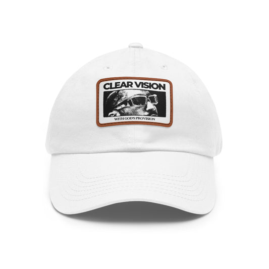 Dad Hat with Leather Patch (Rectangle)
