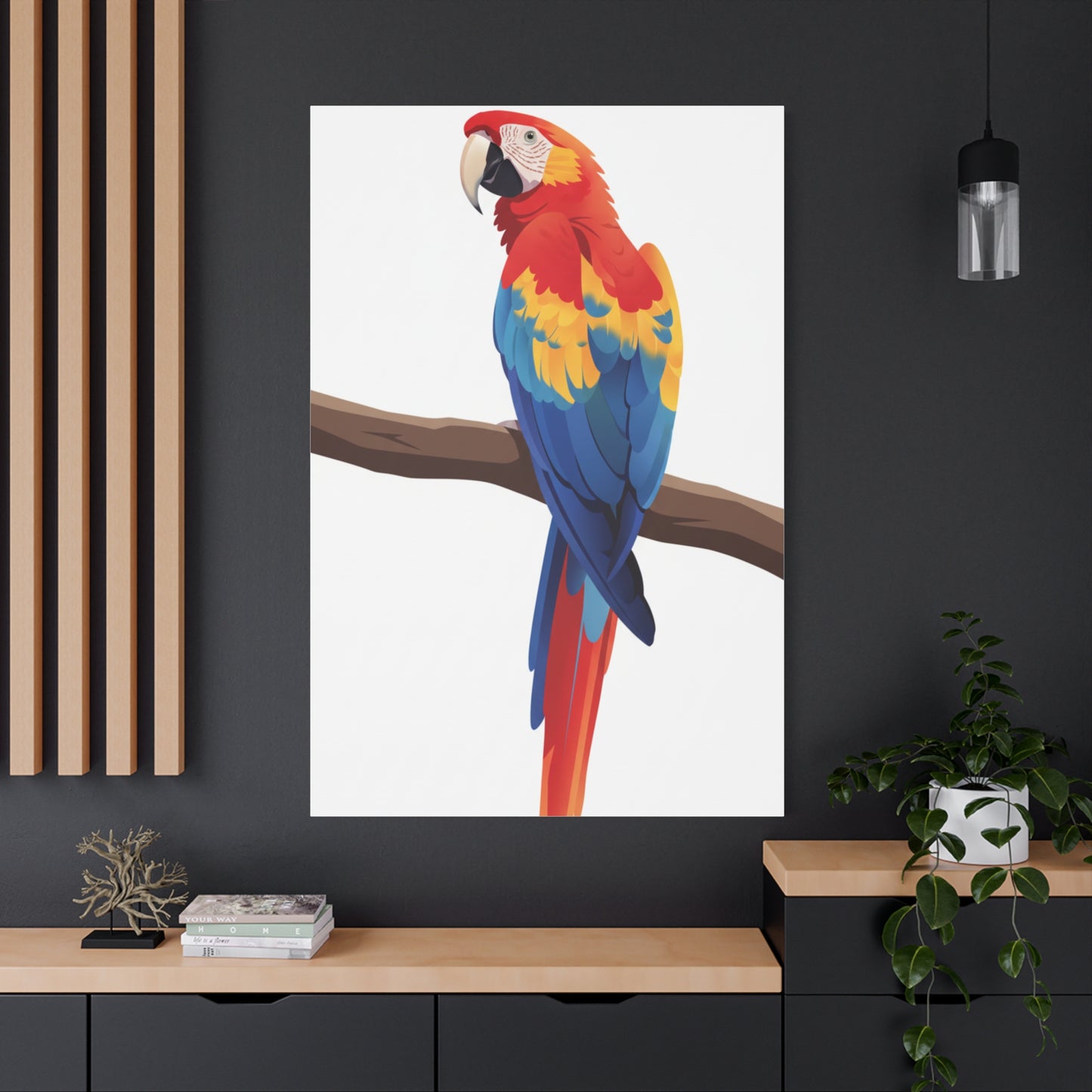 Parrot Matte Canvas, Stretched, 1.25"