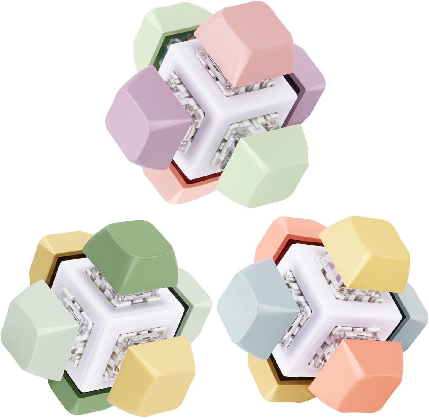 Keyboard Fidget Toy for Adults Keyboard Clicker with LED Light Fidget Stress Relief Sensory Toy