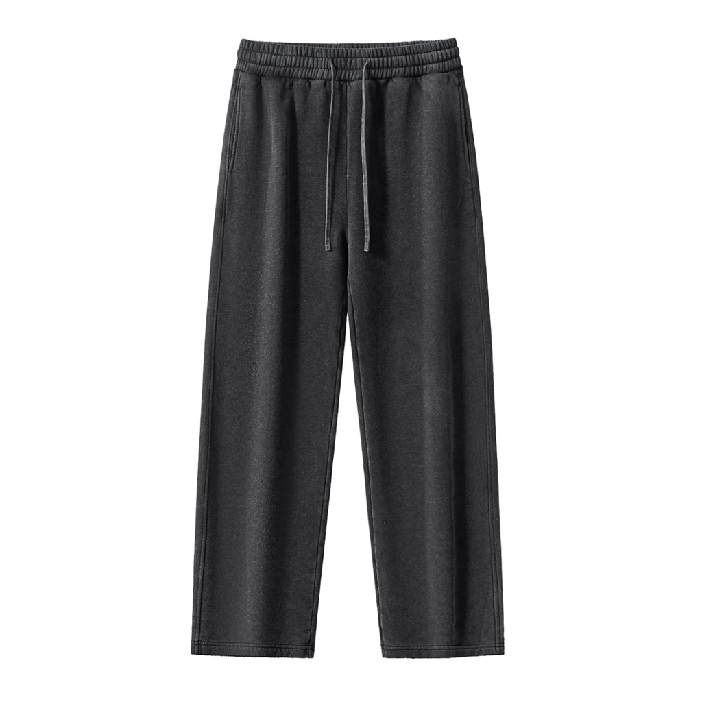 Frayed Enzyme Washed Fleece Sweatpants