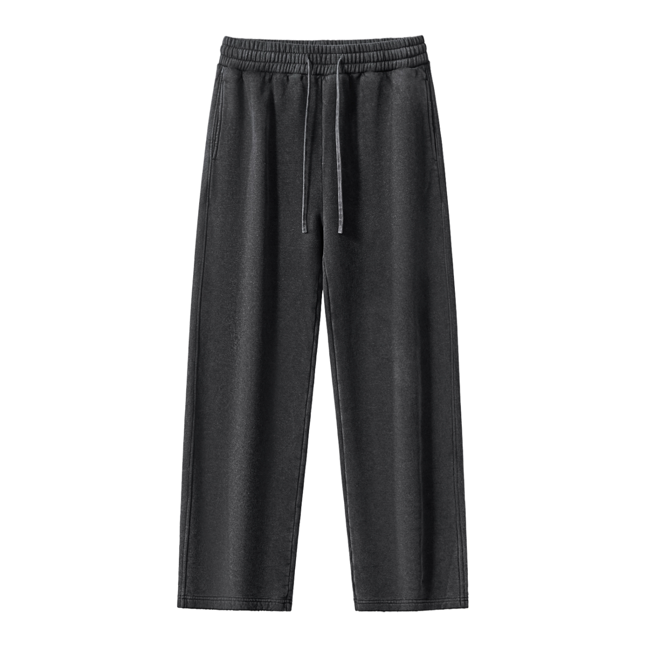 Frayed Enzyme Washed Fleece Sweatpants