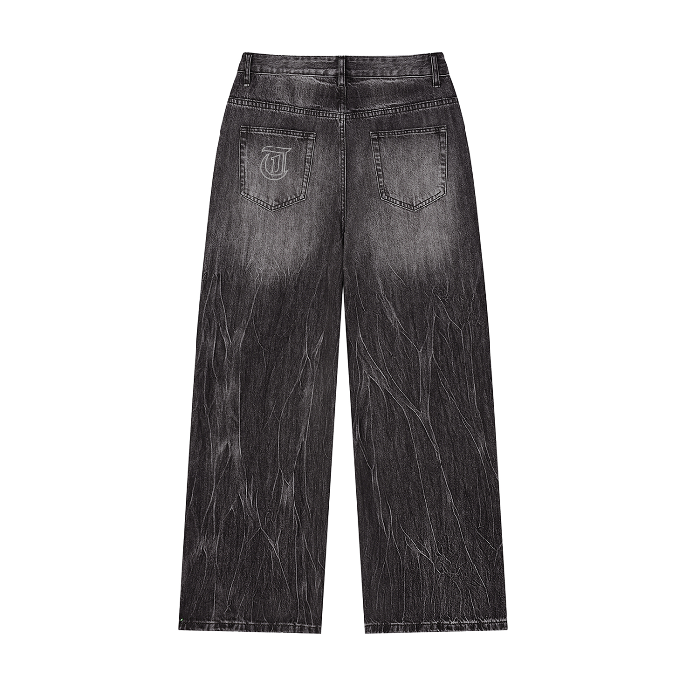 Men’s Vintage Wash Wide Leg Jeans