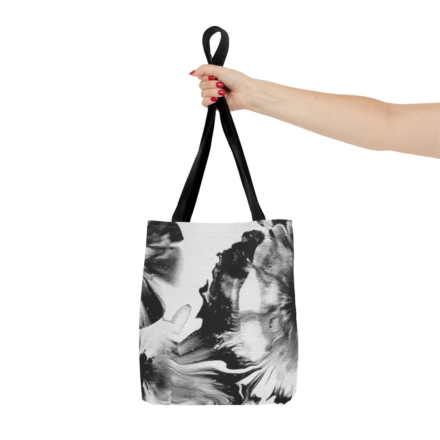 Abstract Floral Tote Bag - Stylish All-Over Print for Everyday Use