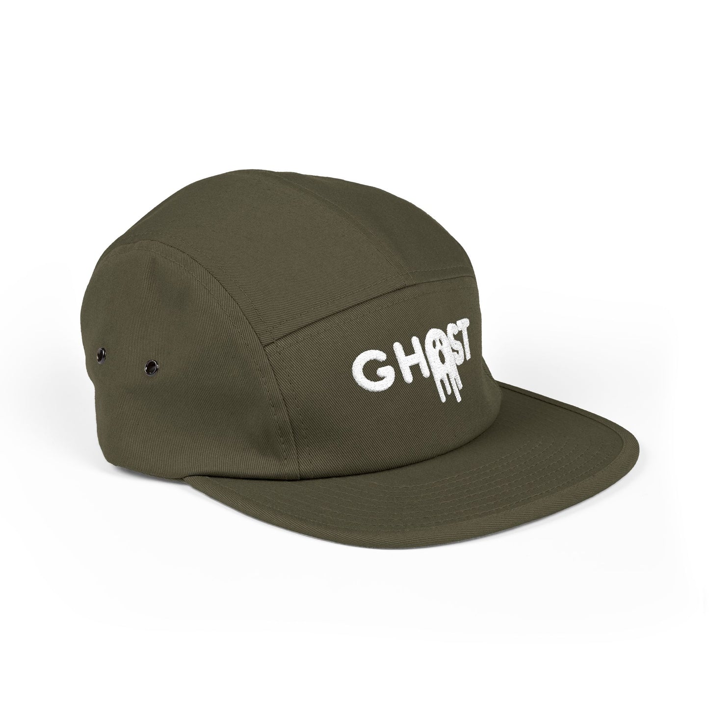 Ghost Embroidered 5 Panel Cap - Urban Style Hat for Trendsetters