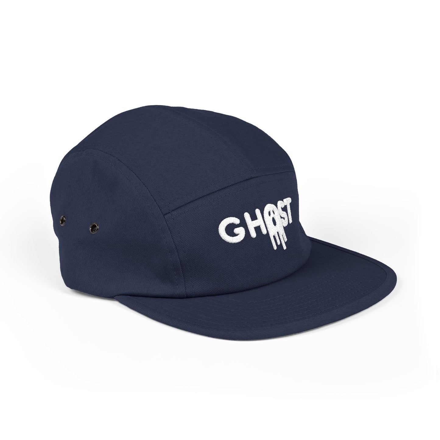 Ghost Embroidered 5 Panel Cap - Urban Style Hat for Trendsetters