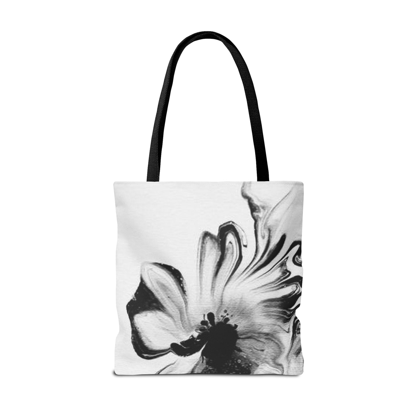 Abstract Floral Tote Bag - Stylish All-Over Print for Everyday Use