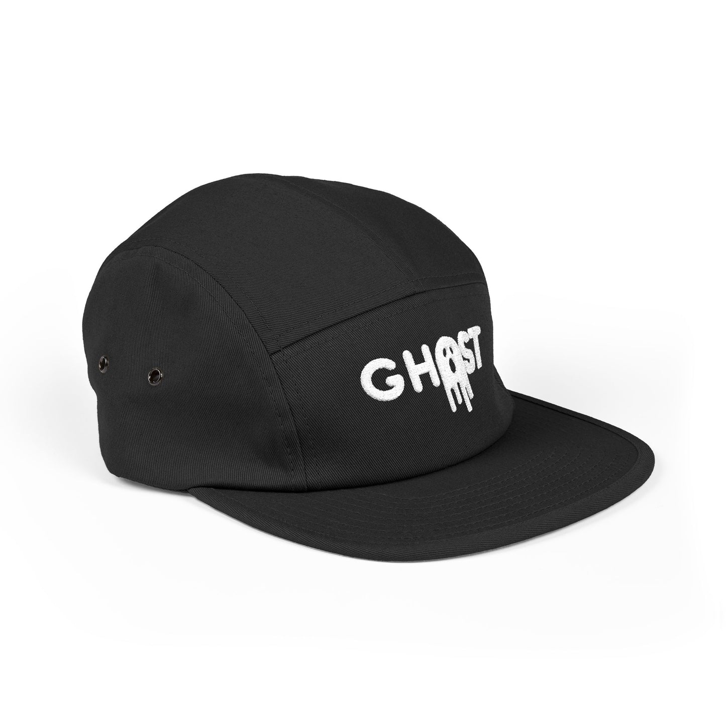Ghost Embroidered 5 Panel Cap - Urban Style Hat for Trendsetters