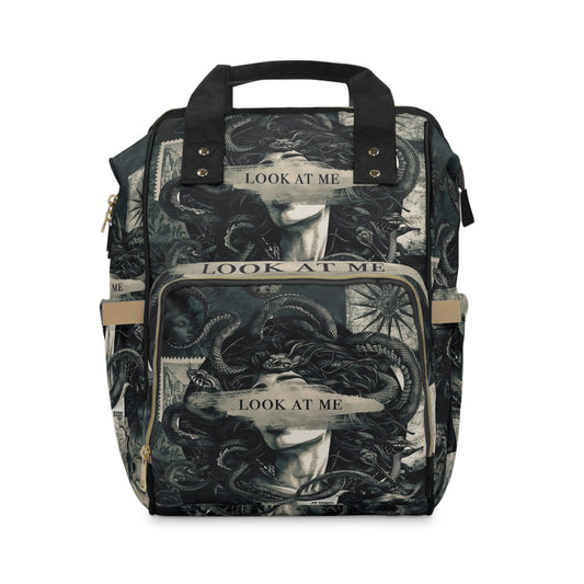 Stylish Multifunctional Diaper Backpack - Bold Design for Modern Parents