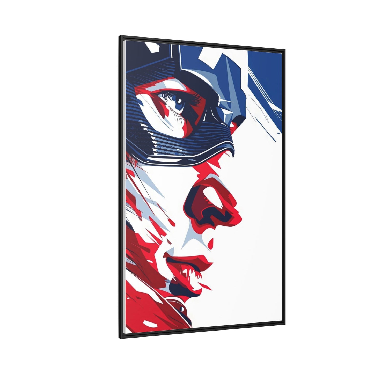 Superhero Matte Canvas, Framed (Multi-color)