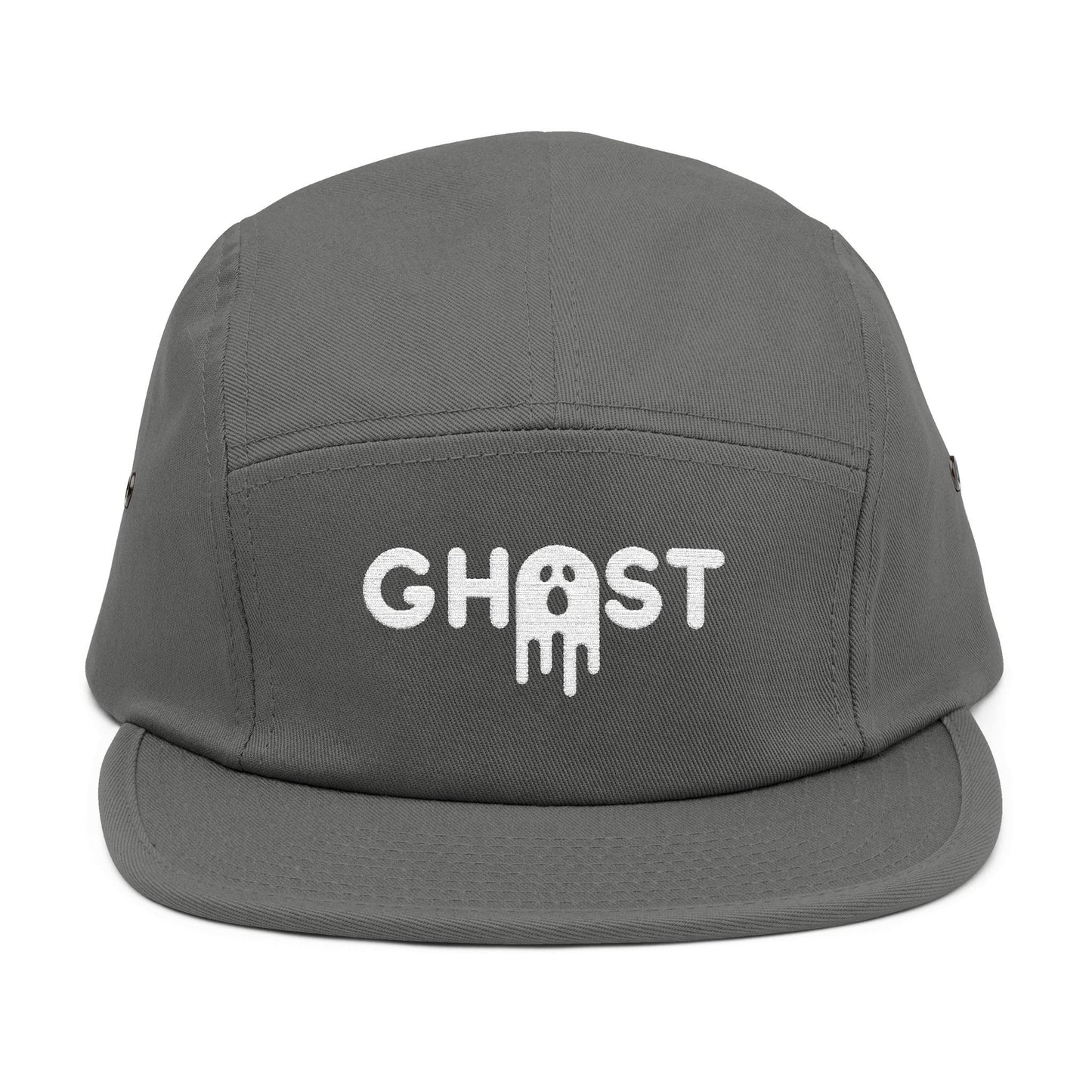 Ghost Embroidered 5 Panel Cap - Urban Style Hat for Trendsetters