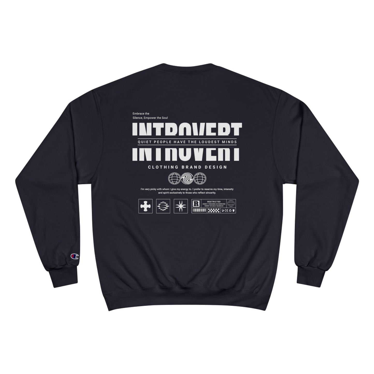 Introvert Champion Sweatshirt - Cozy & Motivational Gear for Quiet Souls
