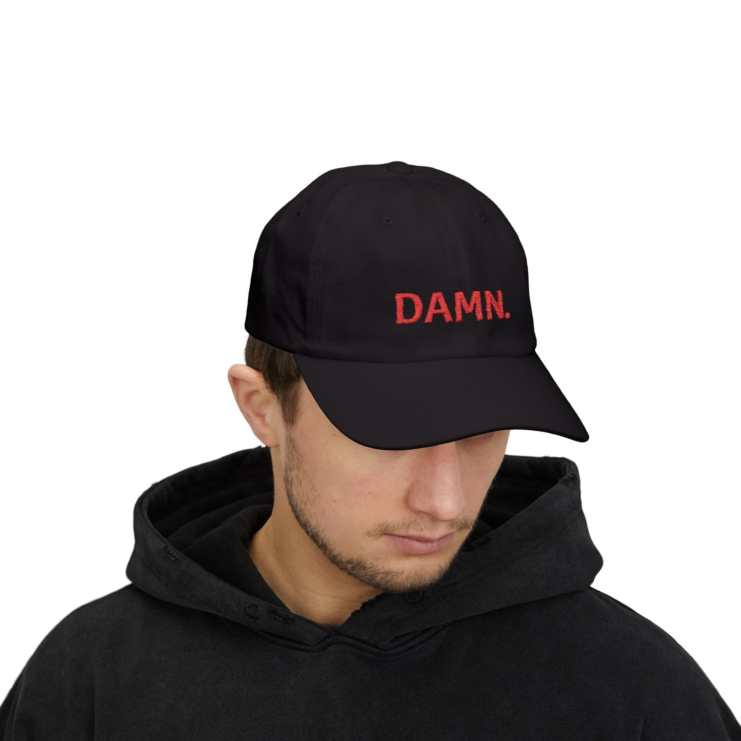 Damn Classic Dad Cap - Trendy White Baseball Hat for Casual Style