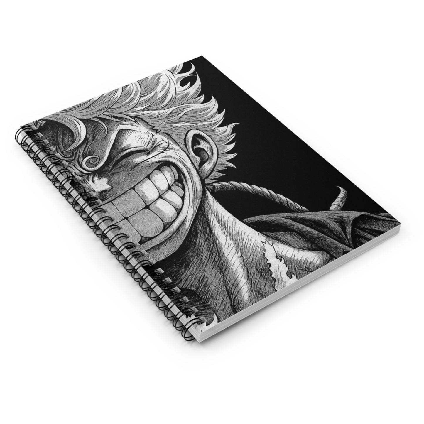 Anime-Inspired Spiral Notebook – Ruled Line with Bold Character Design