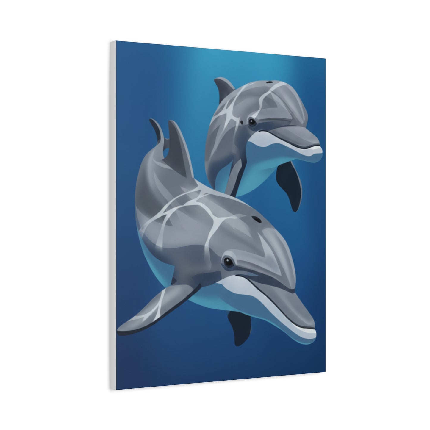 Classic dolphin Matte Canvas, Stretched, 1.25"