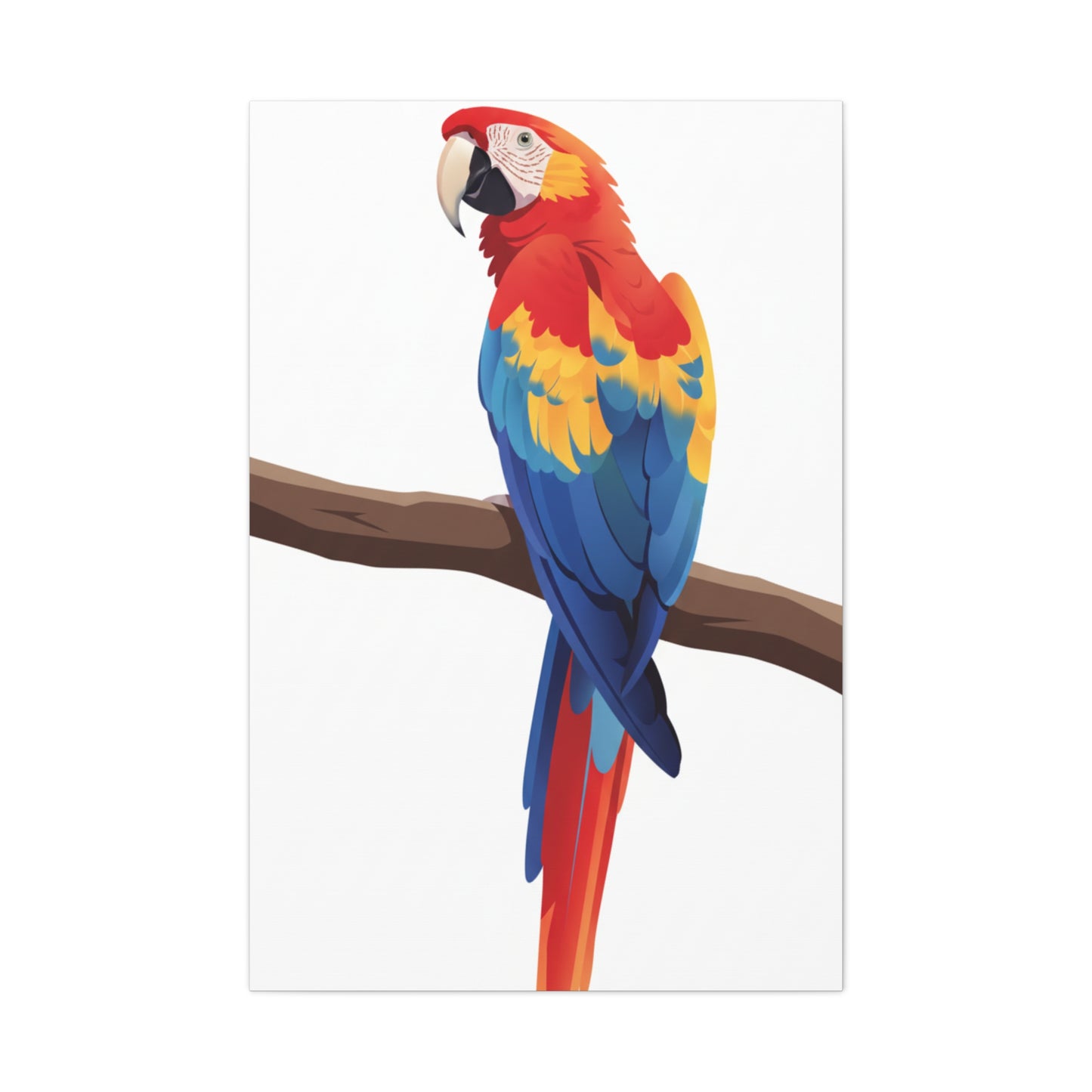 Parrot Matte Canvas, Stretched, 1.25"
