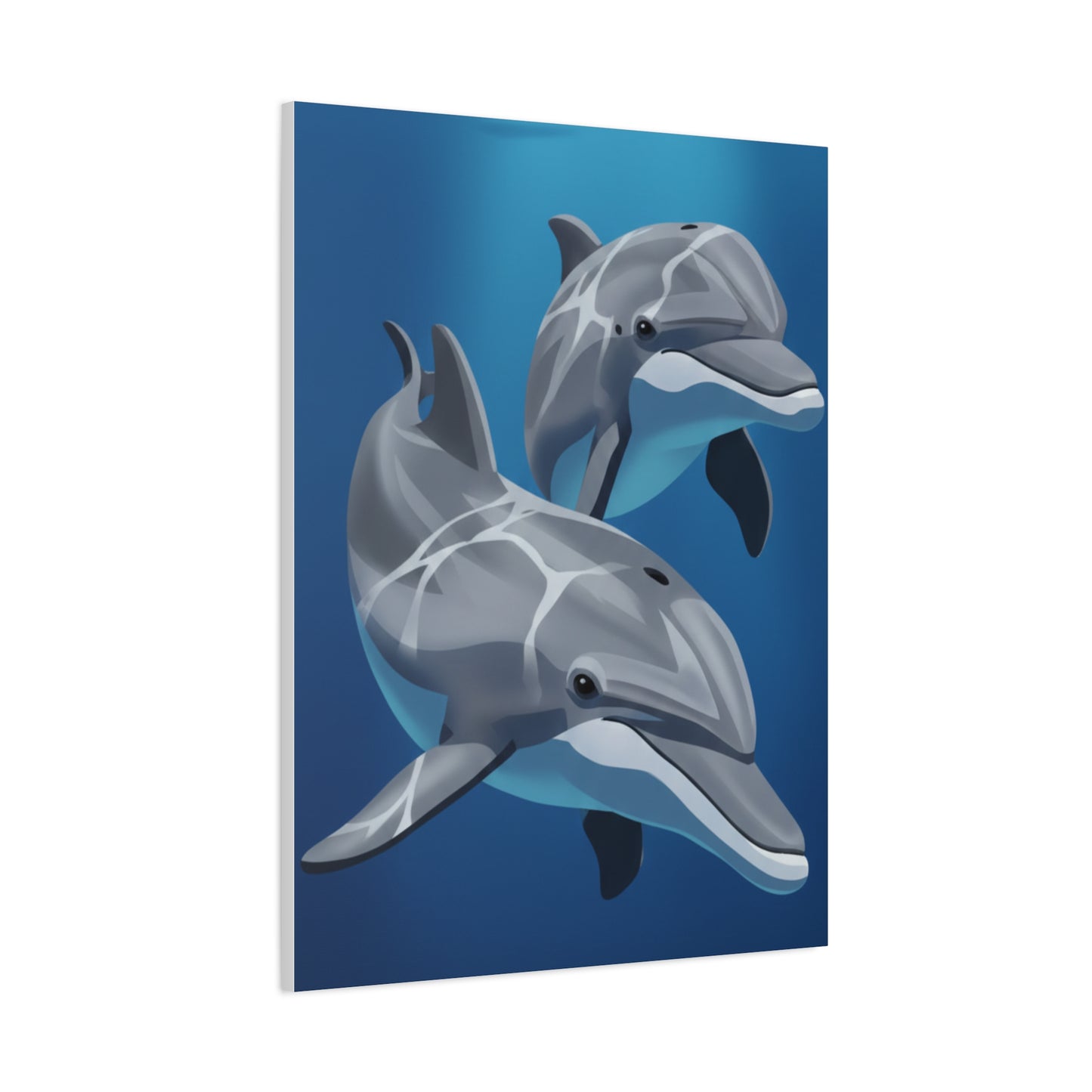 Classic dolphin Matte Canvas, Stretched, 1.25"