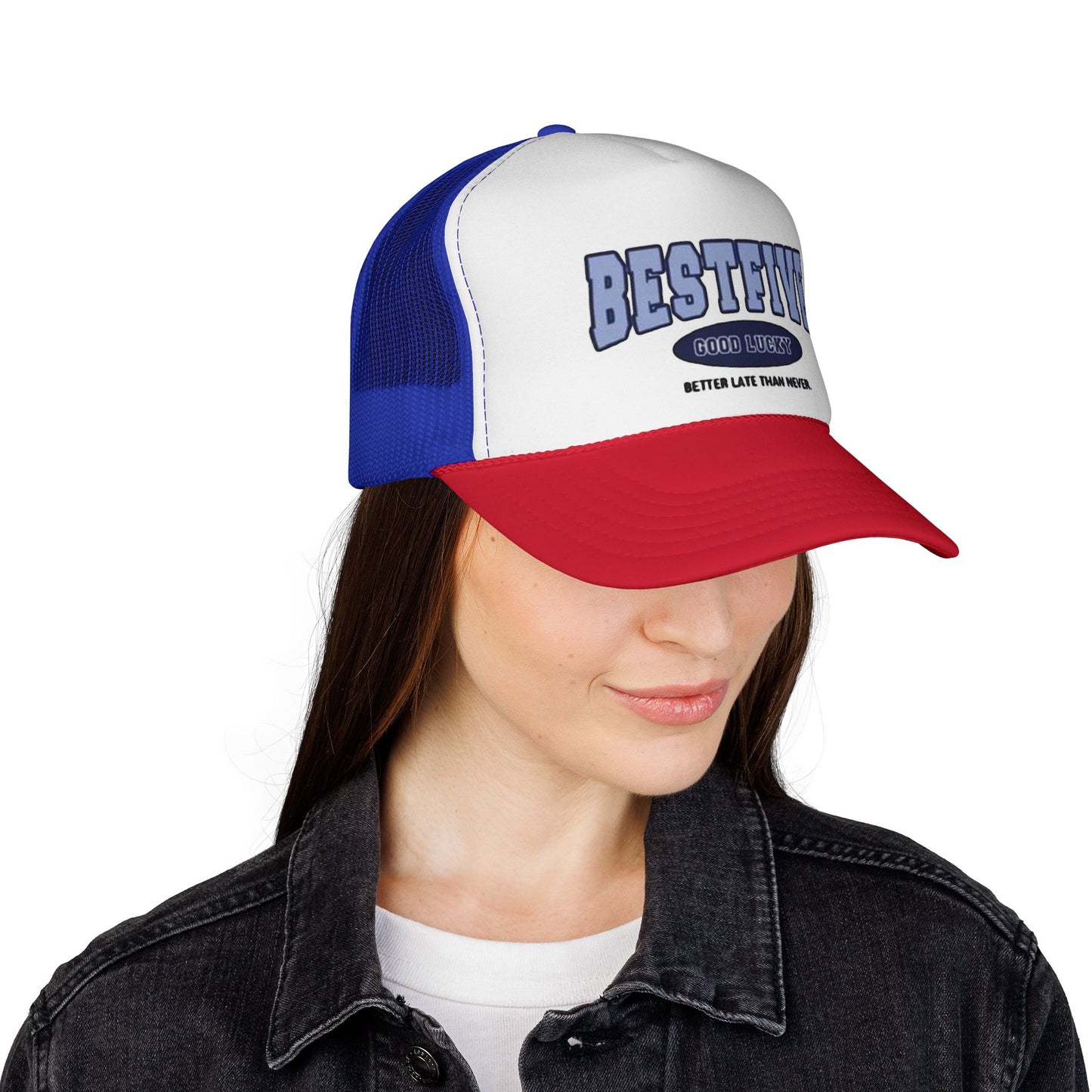Retro Trucker Cap - BESTFIVE: Good Luck, Better Late Than Never