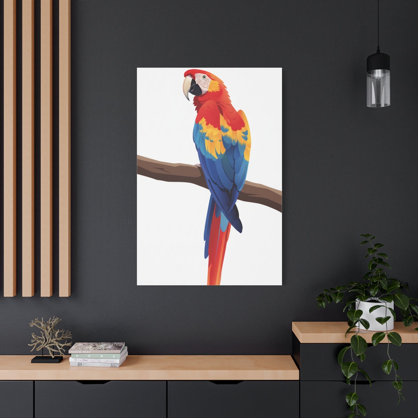 Parrot Matte Canvas, Stretched, 1.25"