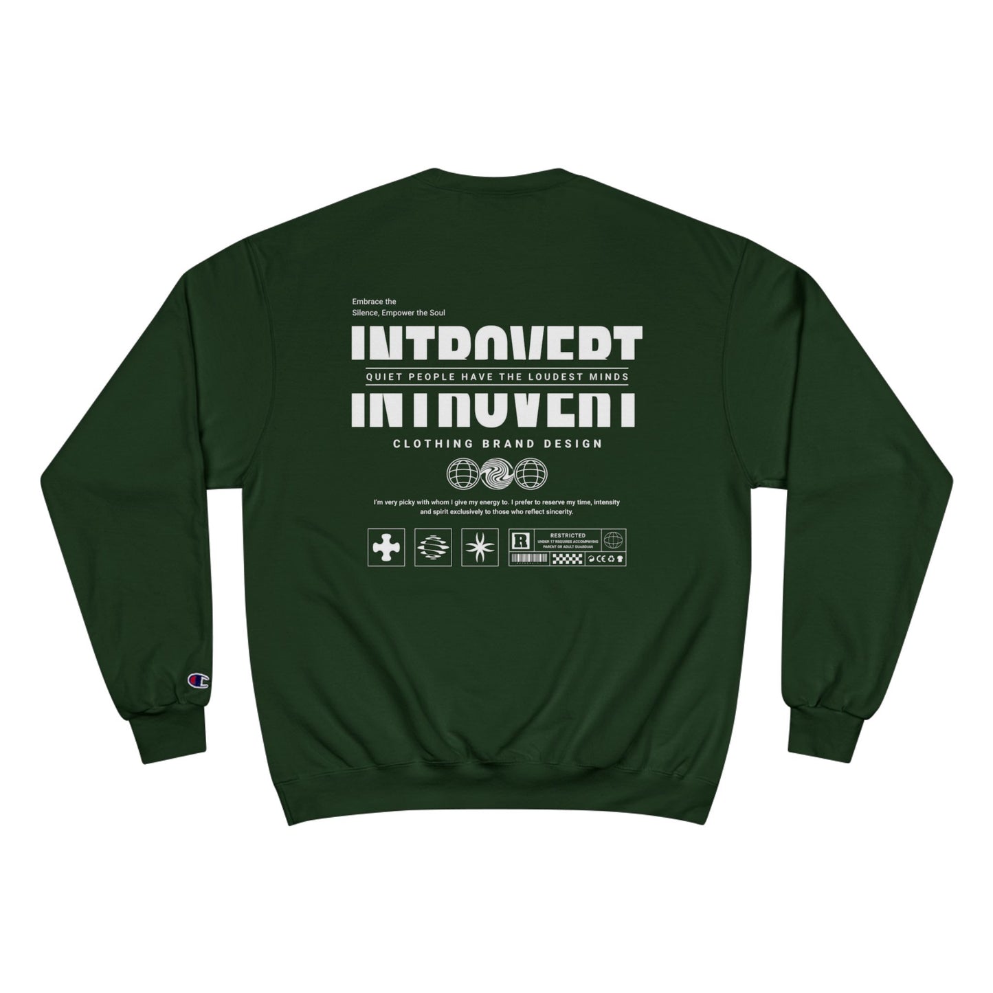 Introvert Champion Sweatshirt - Cozy & Motivational Gear for Quiet Souls