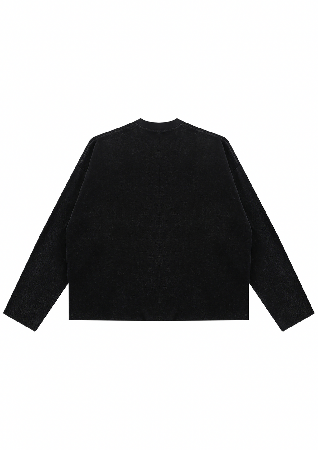 VINTAGE WASH BOXY WAFFLE RAW EDGE T-SHIRT