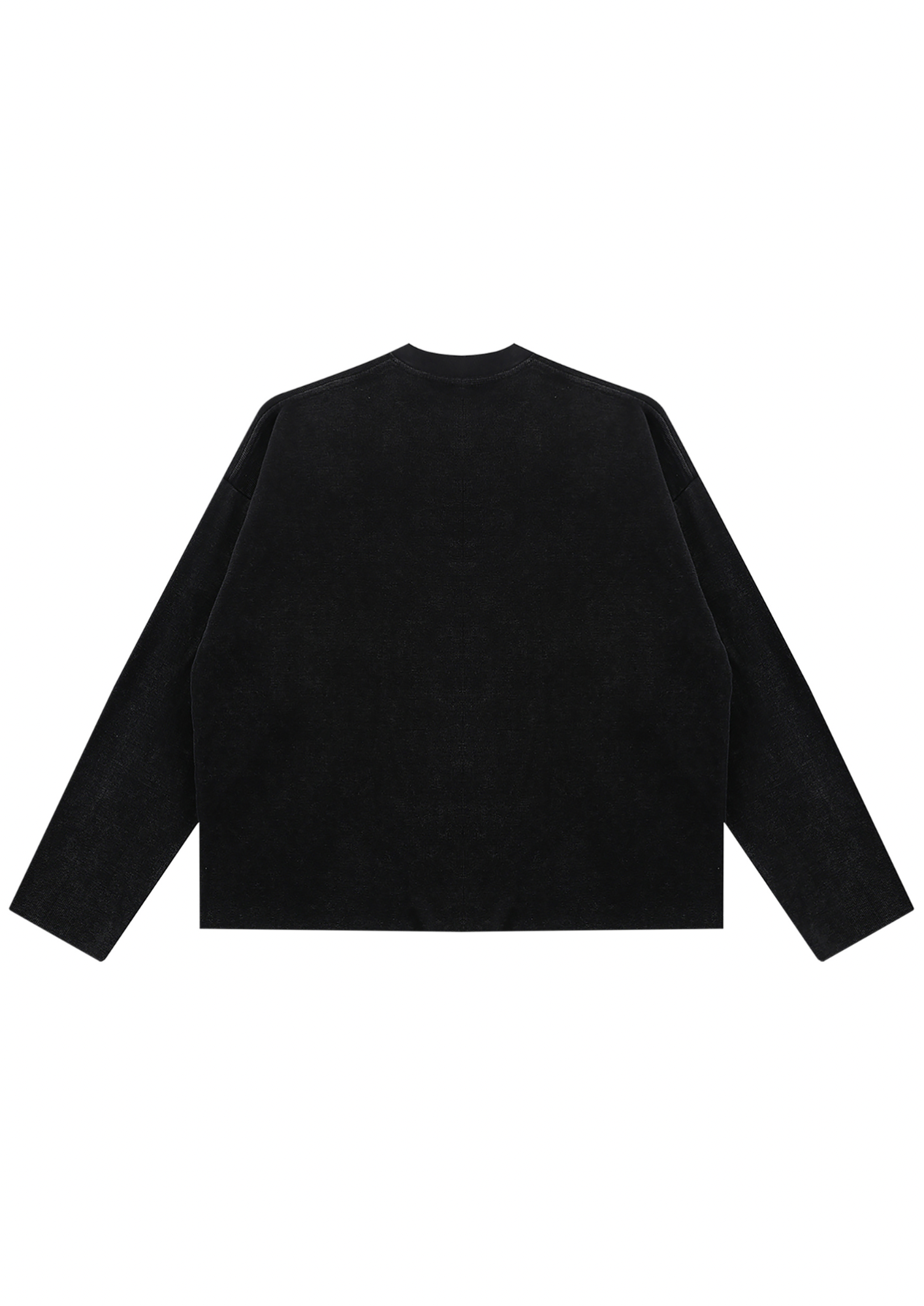 VINTAGE WASH BOXY WAFFLE RAW EDGE T-SHIRT