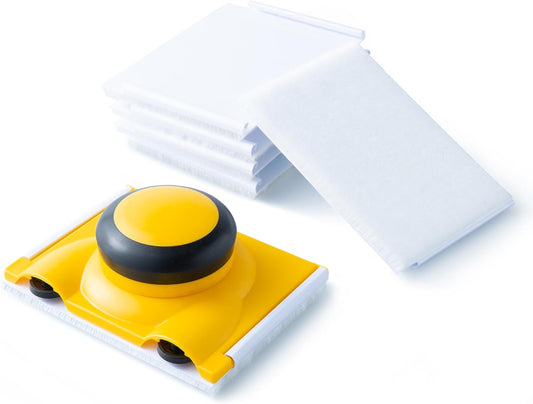 Paint Edger with 5Pcs Replace Pads, Paint Pad, Edge Painting Tool for Wall Paint Pad Applicator for Ceilings Corner Edges Painter Trim Painting Supplies Trimmer