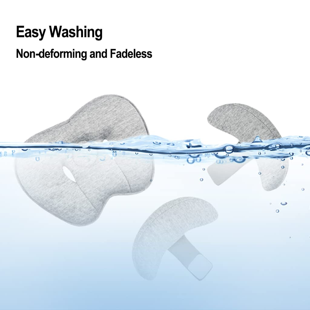 2 in 1 Baby Support Pillow, Adjustable Banana Shape Baby Neck Head Travel Pillow Stroller Insert Cushion for Kids, Toddler, Gray