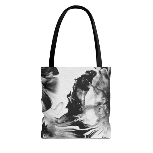 Abstract Floral Tote Bag - Stylish All-Over Print for Everyday Use