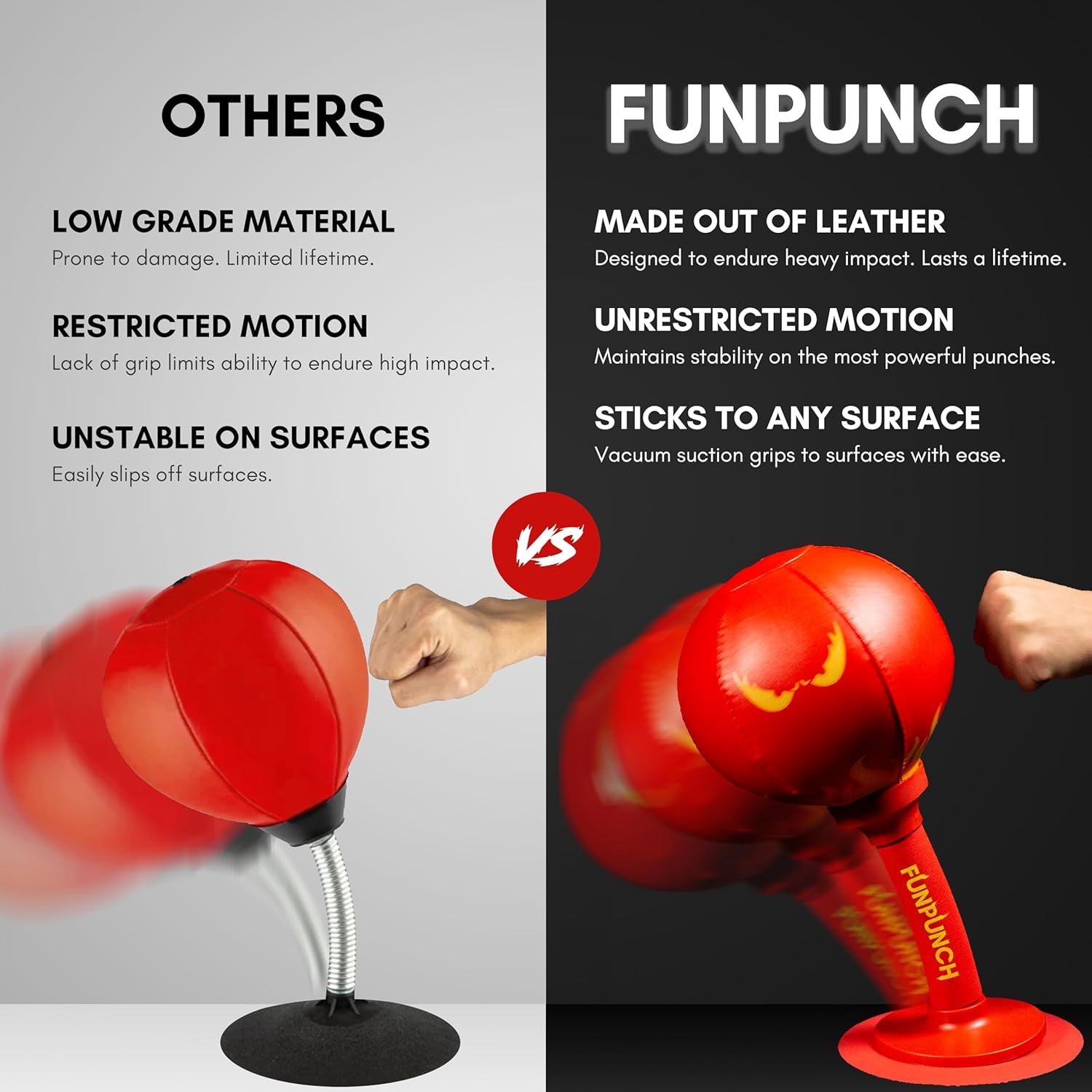 Rage Bag, Desktop Punching Bag | Desk Punching Bag Stress Relief, Fun Punch Rage Bag by Fun Punch Punching Bags