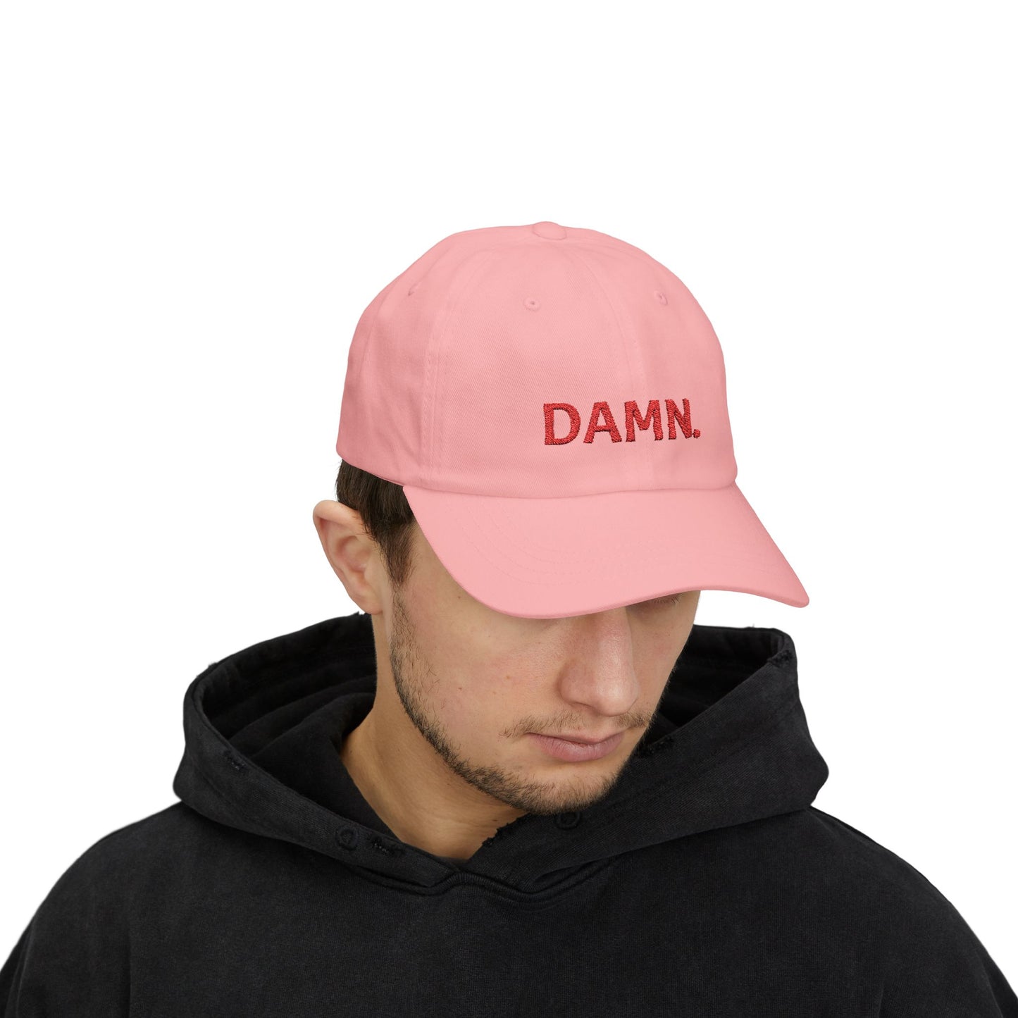Damn Classic Dad Cap - Trendy White Baseball Hat for Casual Style
