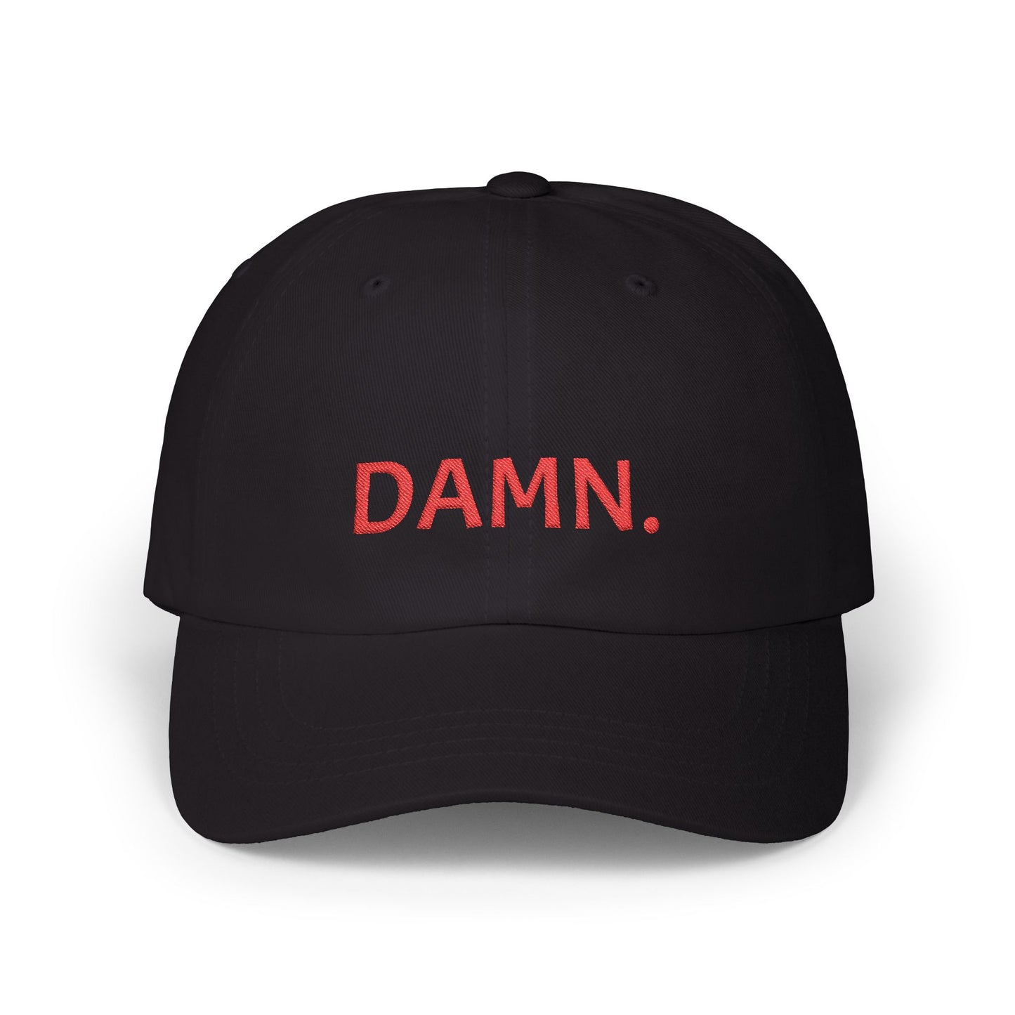 Damn Classic Dad Cap - Trendy White Baseball Hat for Casual Style