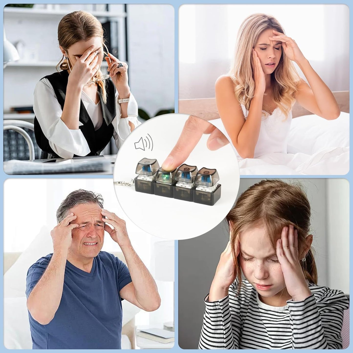 2 Pcs Keyboard Fidget Toy Light Up, Loud Fidget Keyboard Clicker, Keychain 4-In-1 with Cat Keycaps, for Adult to Relief Stress