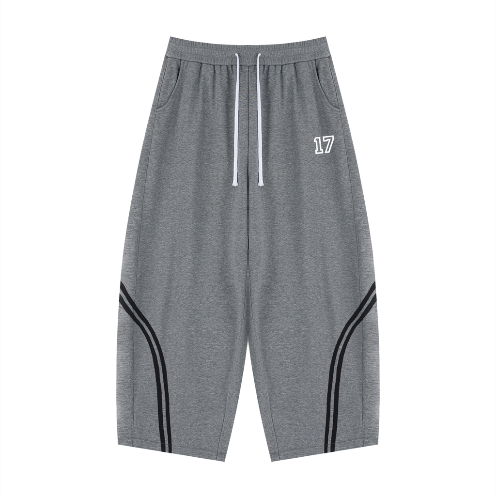 Unisex Wide Leg Piping Sweatpants