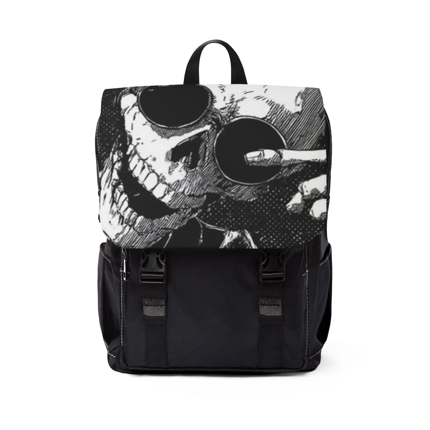 Skull Graphic Unisex Casual Backpack - Stylish & Versatile Daypack