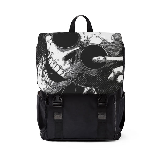 Skull Graphic Unisex Casual Backpack - Stylish & Versatile Daypack