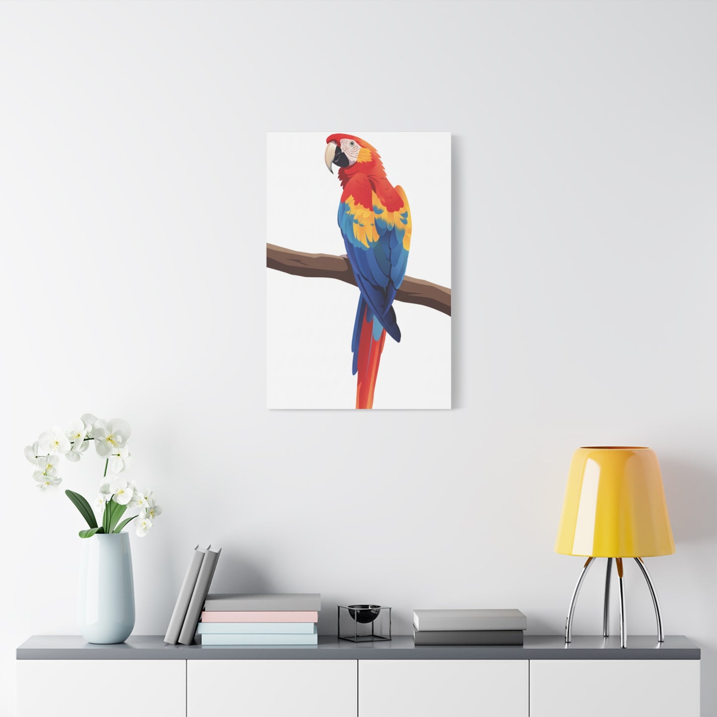 Parrot Matte Canvas, Stretched, 1.25"