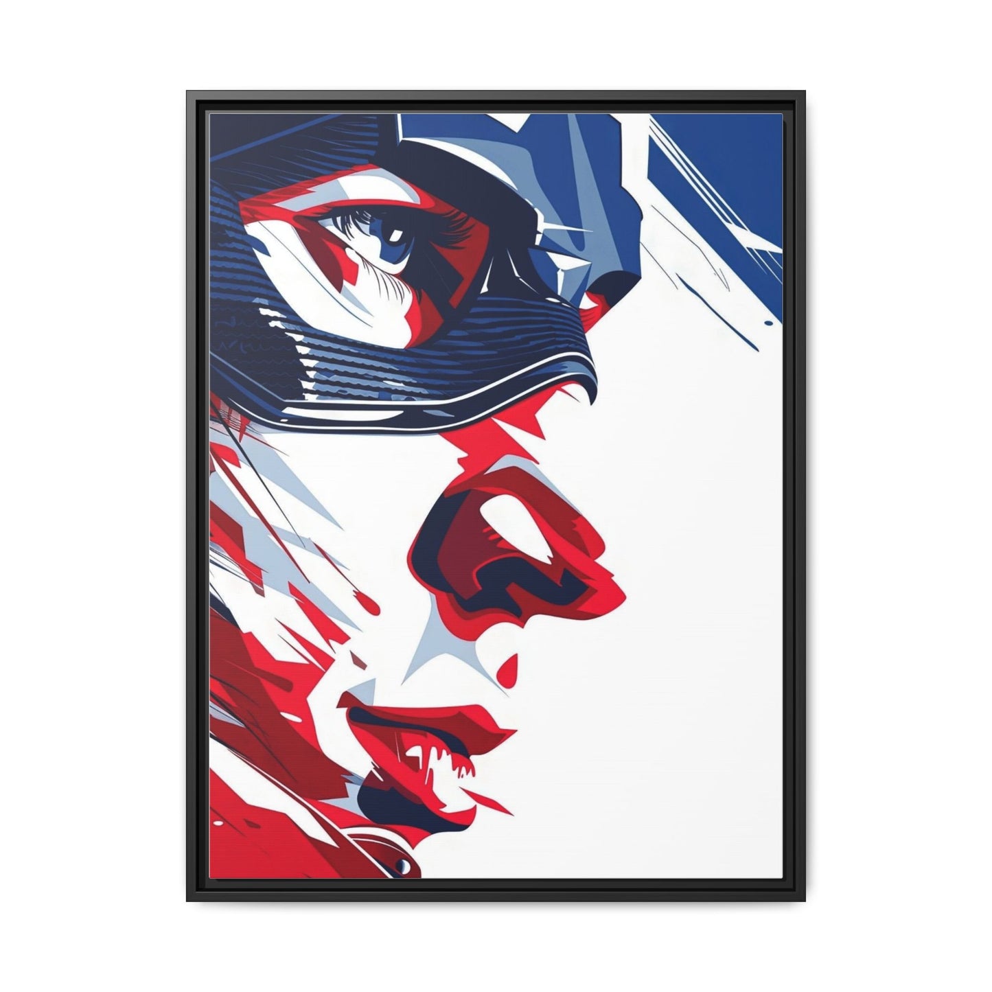 Superhero Matte Canvas, Framed (Multi-color)