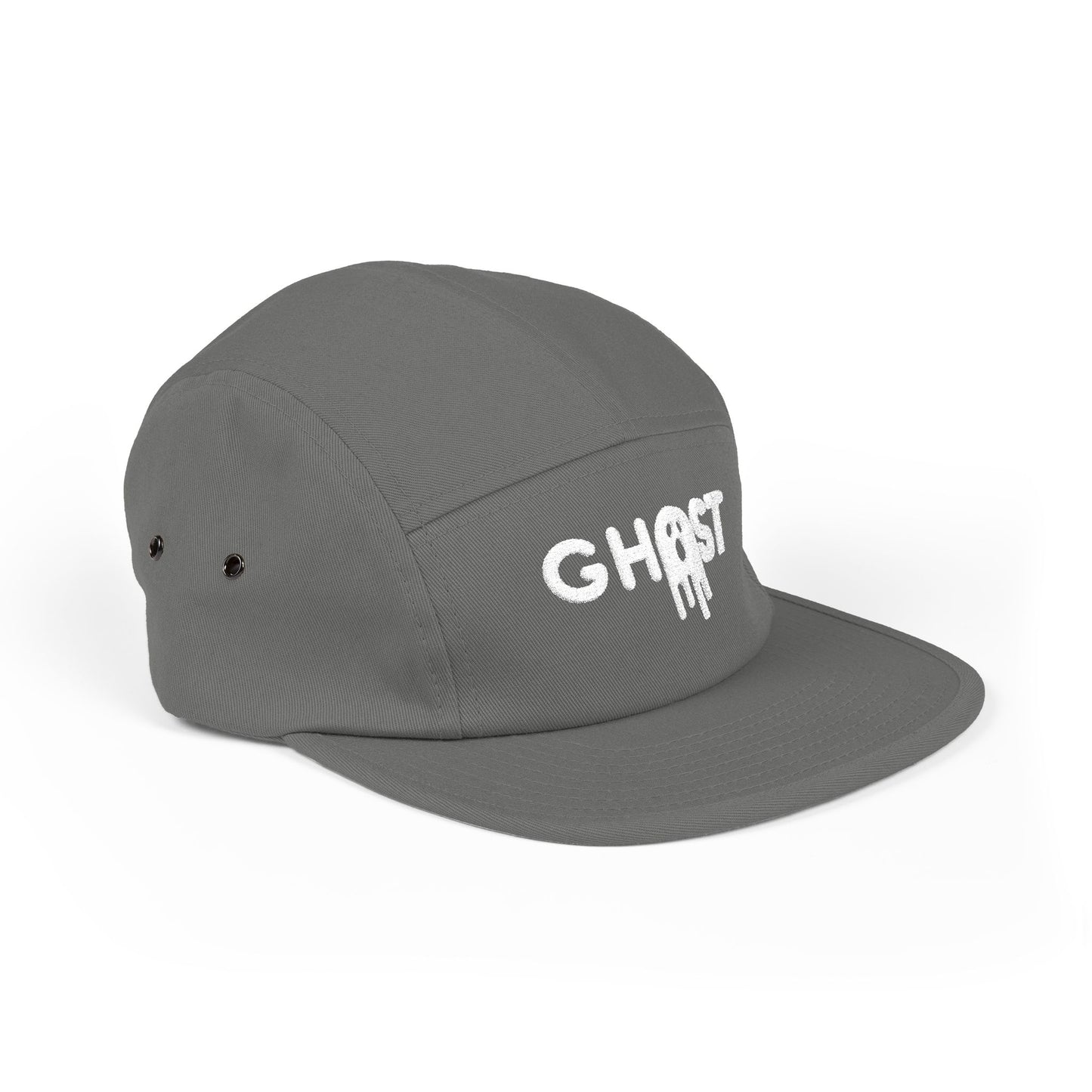 Ghost Embroidered 5 Panel Cap - Urban Style Hat for Trendsetters