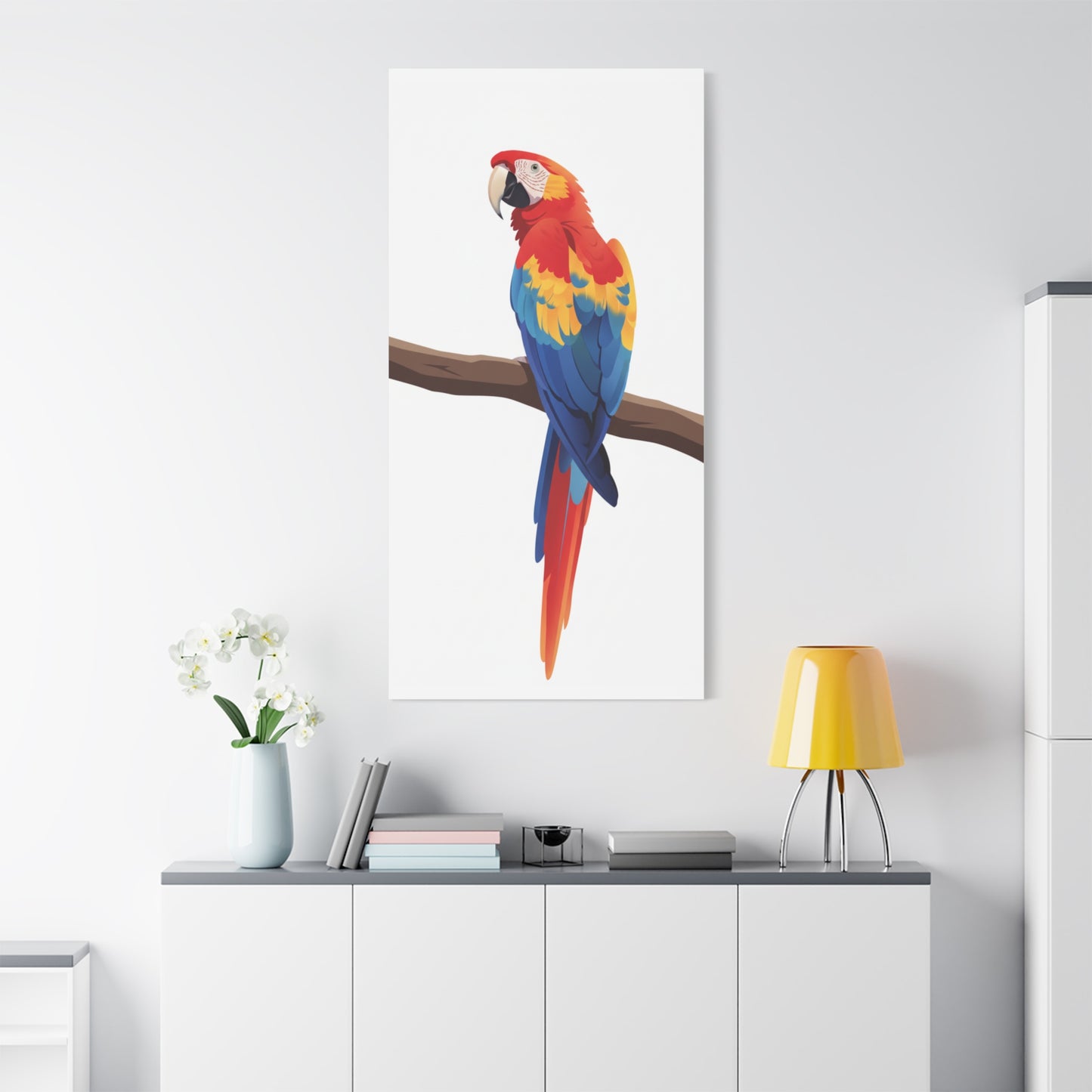 Parrot Matte Canvas, Stretched, 1.25"
