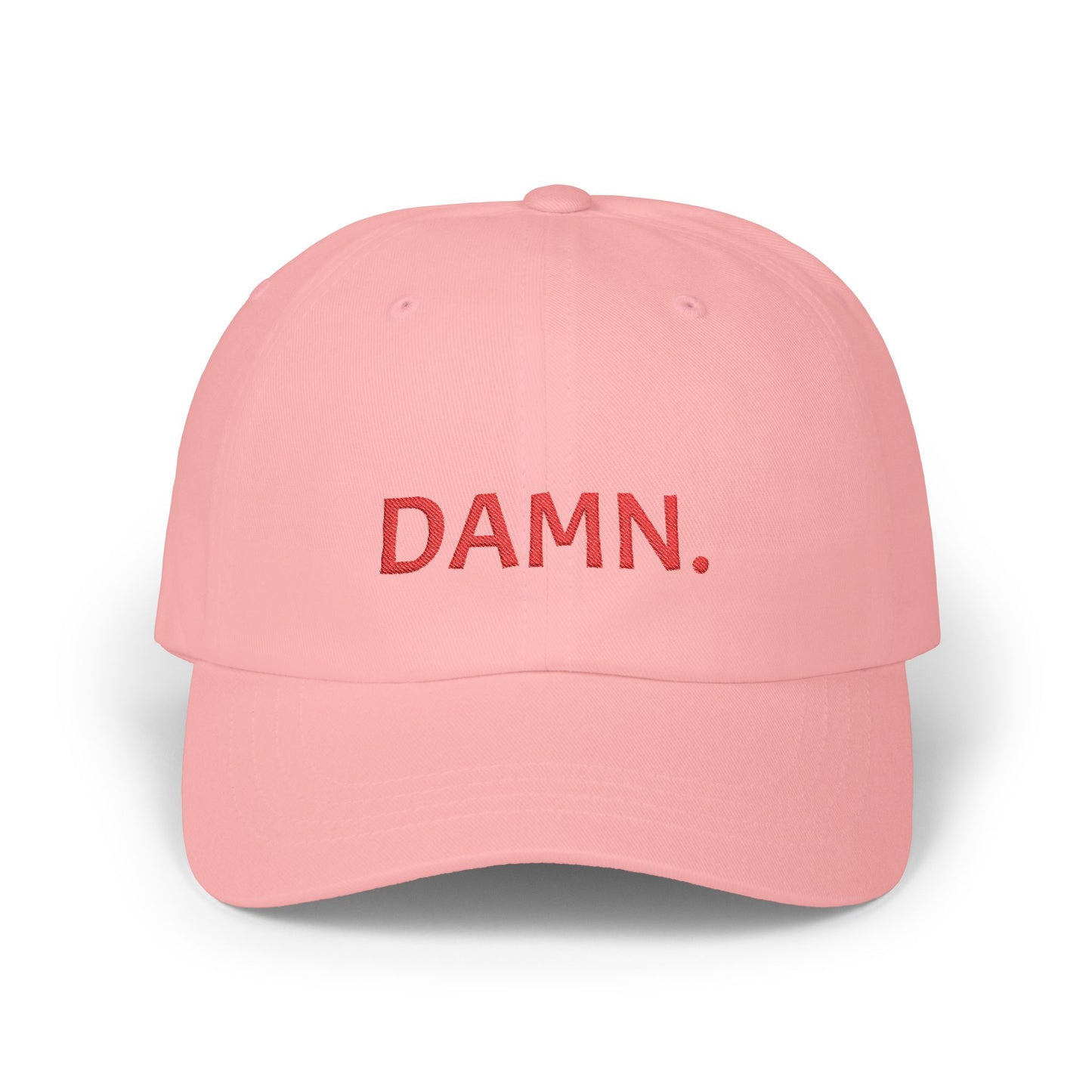 Damn Classic Dad Cap - Trendy White Baseball Hat for Casual Style