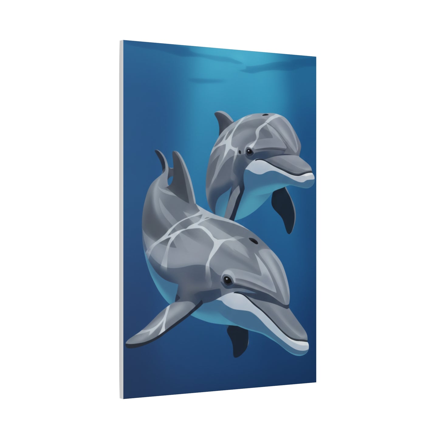 Classic dolphin Matte Canvas, Stretched, 1.25"