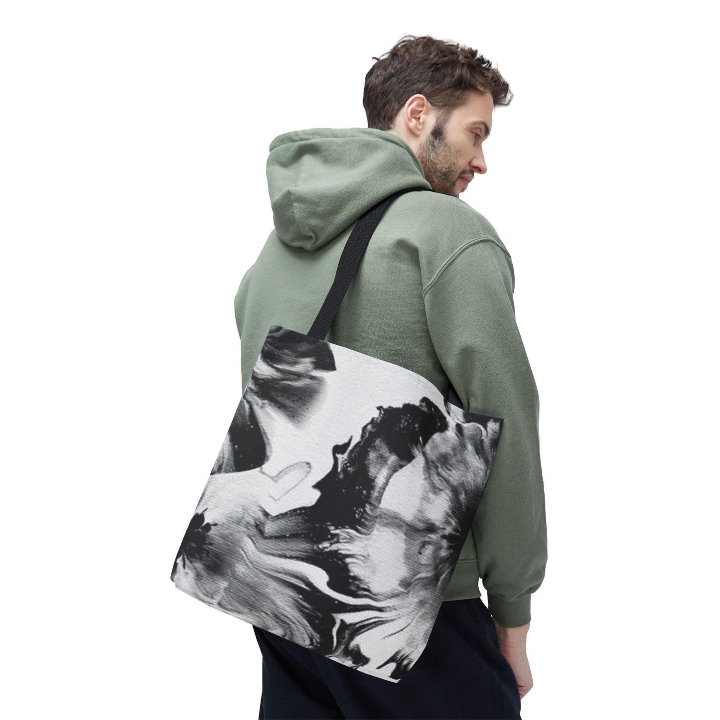 Abstract Floral Tote Bag - Stylish All-Over Print for Everyday Use