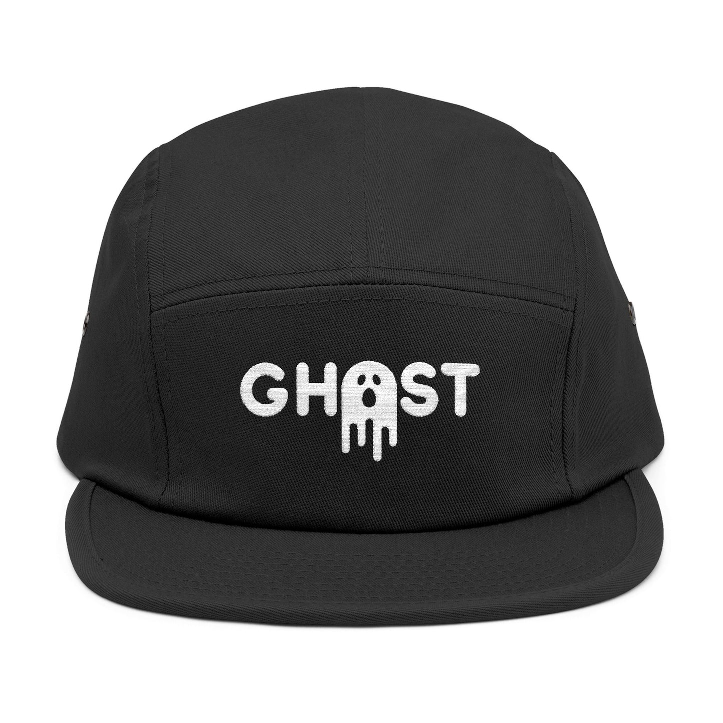 Ghost Embroidered 5 Panel Cap - Urban Style Hat for Trendsetters