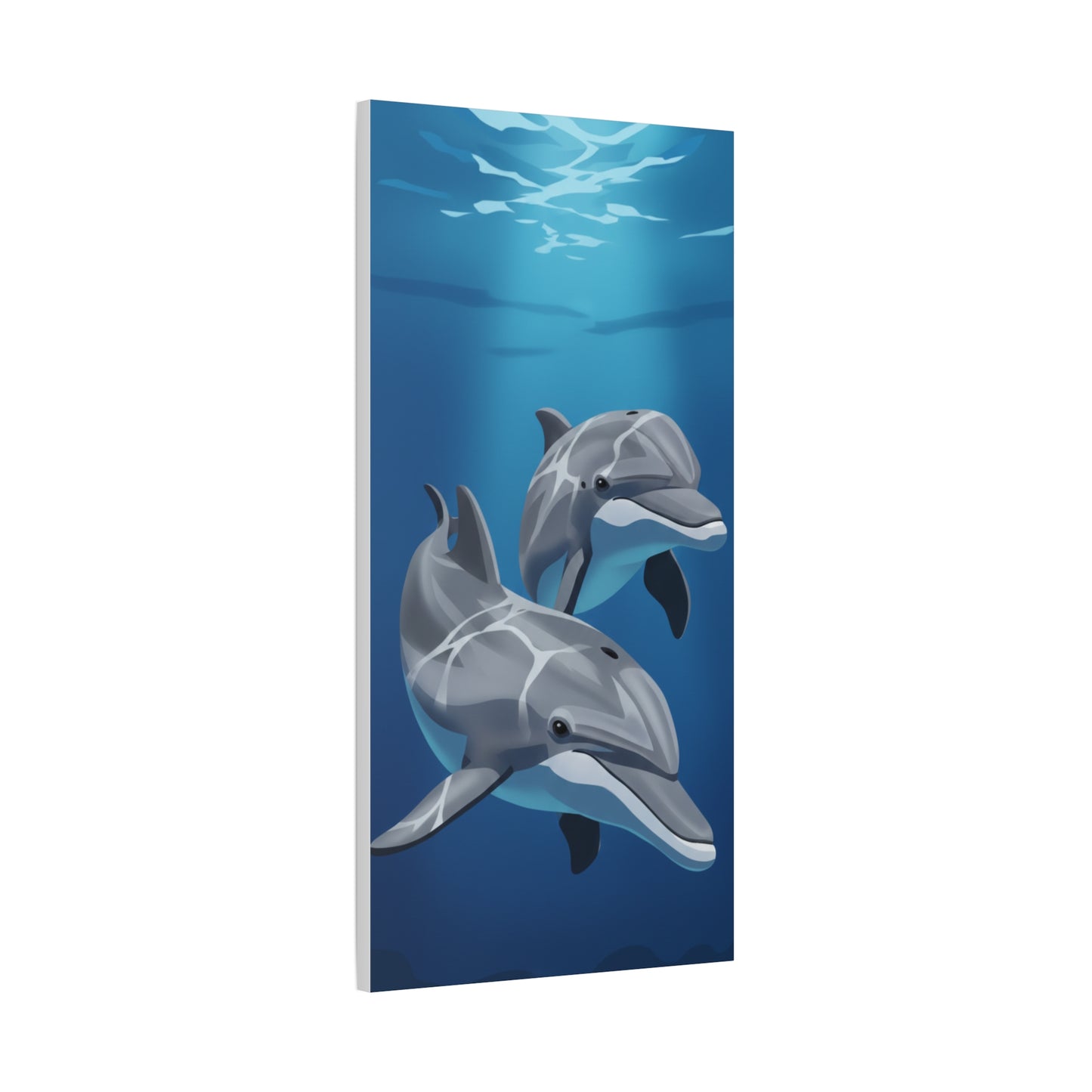 Classic dolphin Matte Canvas, Stretched, 1.25"