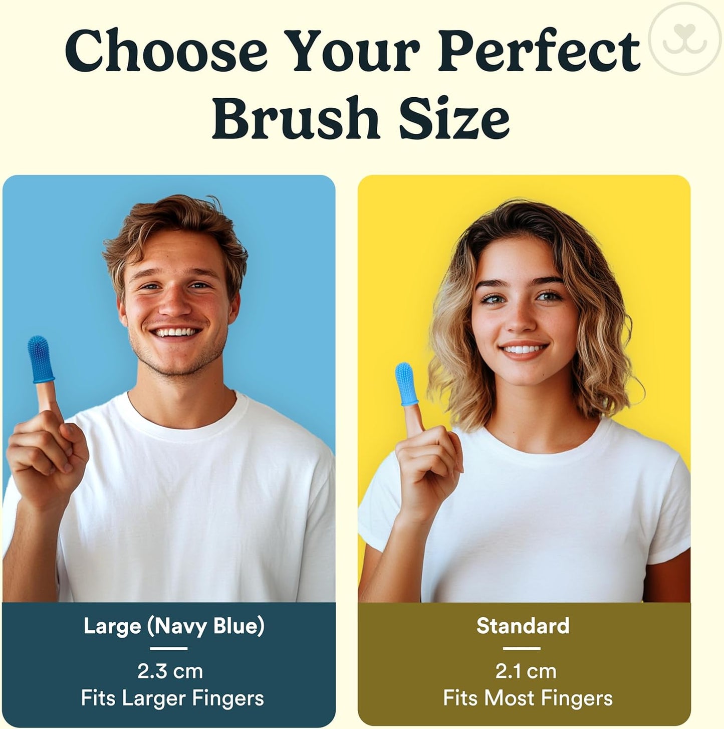 Dog Toothbrush, 360 Degree Pet Tooth Brushing Kit, Cat Toothbrush, Canine Dental Care & Teeth Cleaning Kit, Pet Finger Tooth Brush, Use with Dog Toothpaste, 16-Pack Blue