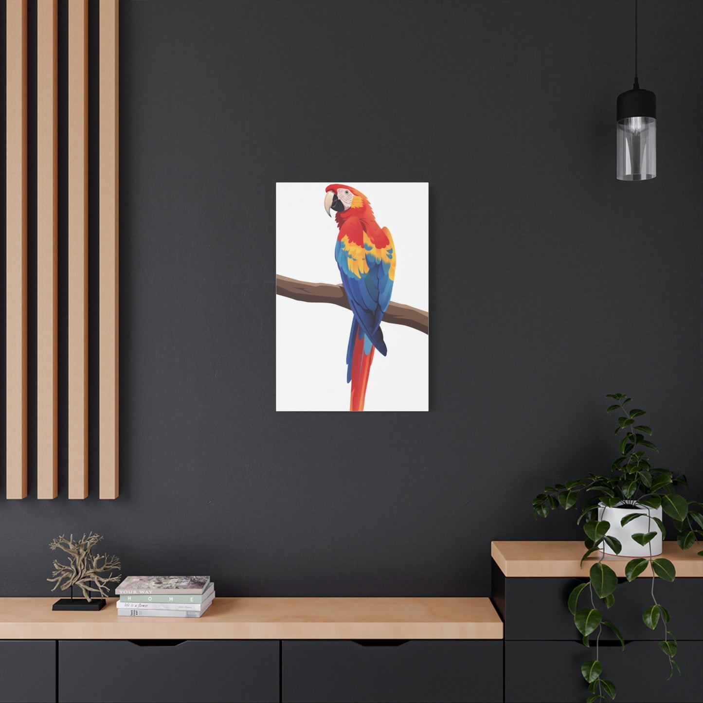 Parrot Matte Canvas, Stretched, 1.25"