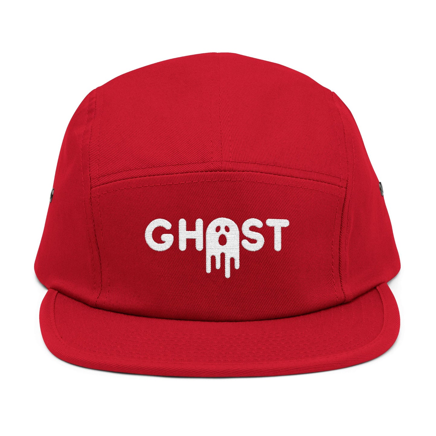 Ghost Embroidered 5 Panel Cap - Urban Style Hat for Trendsetters