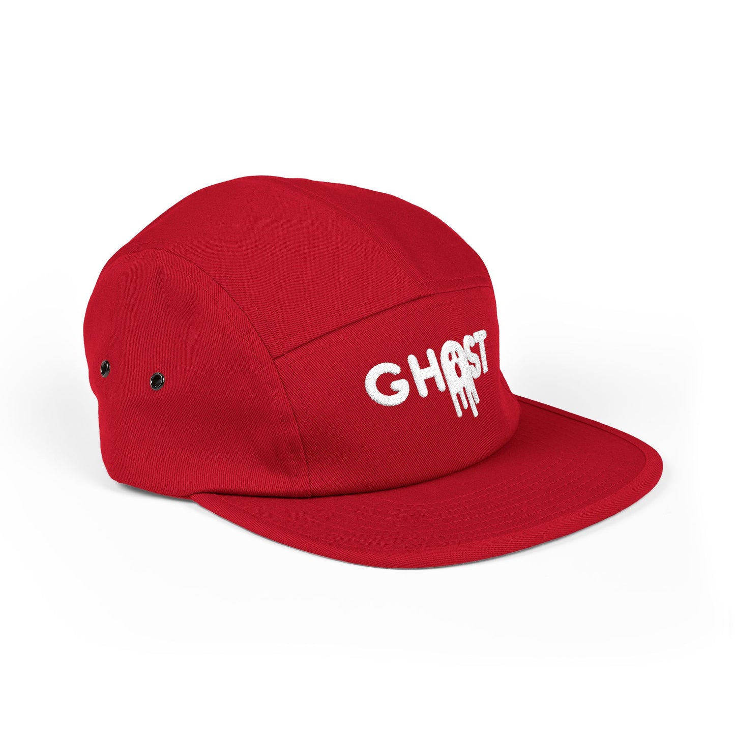 Ghost Embroidered 5 Panel Cap - Urban Style Hat for Trendsetters