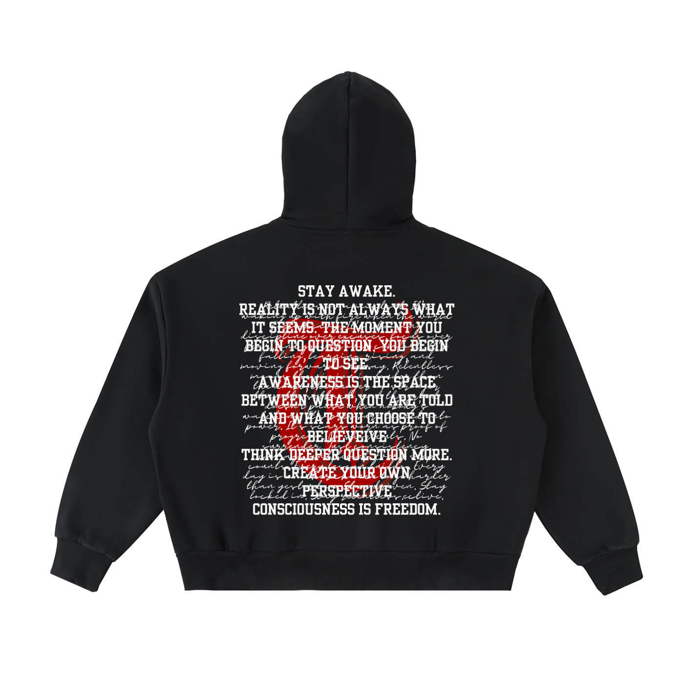 Fleeced Full-Zip Boxy Hoodie