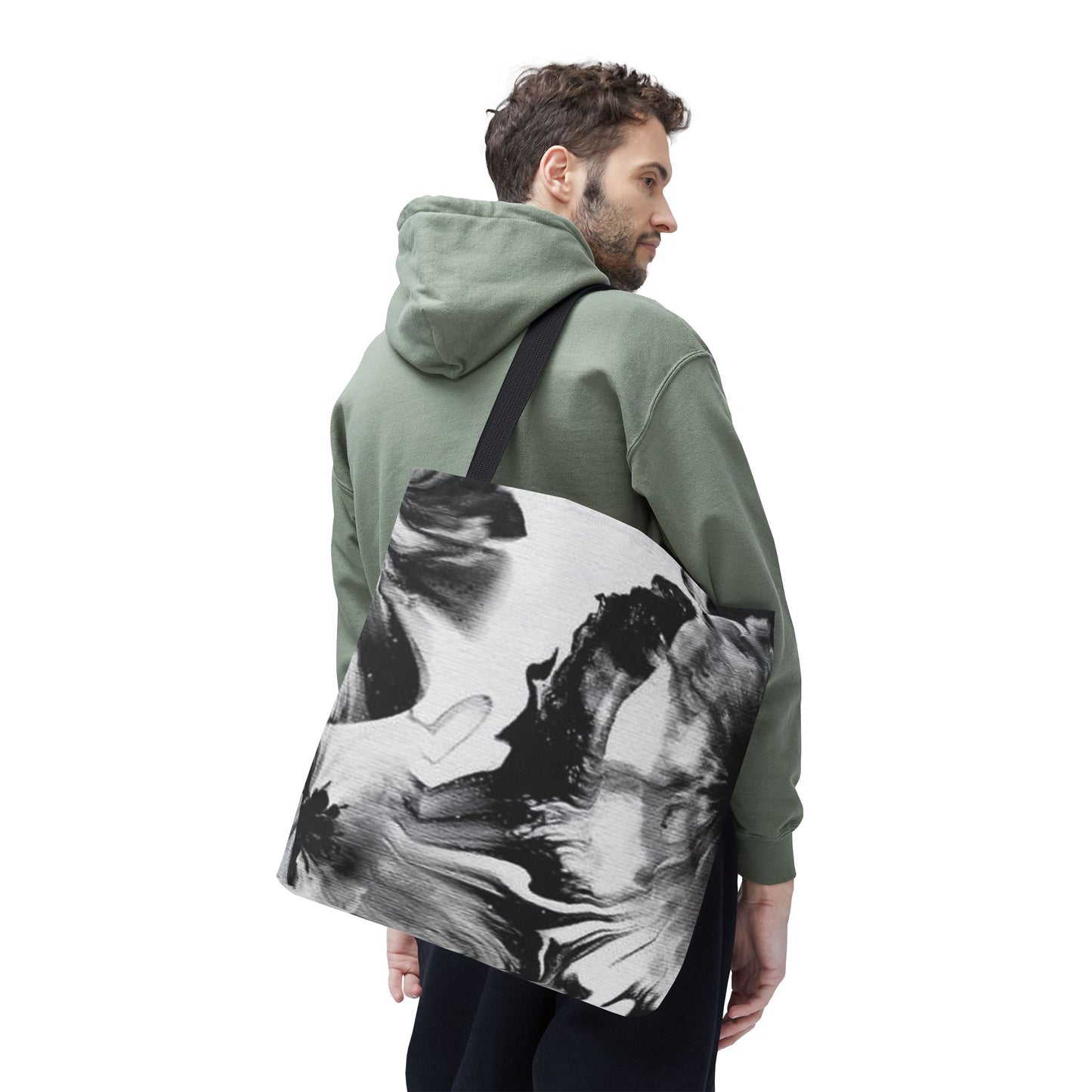 Abstract Floral Tote Bag - Stylish All-Over Print for Everyday Use